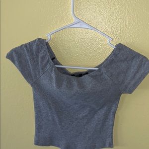 off the shoulder crop top